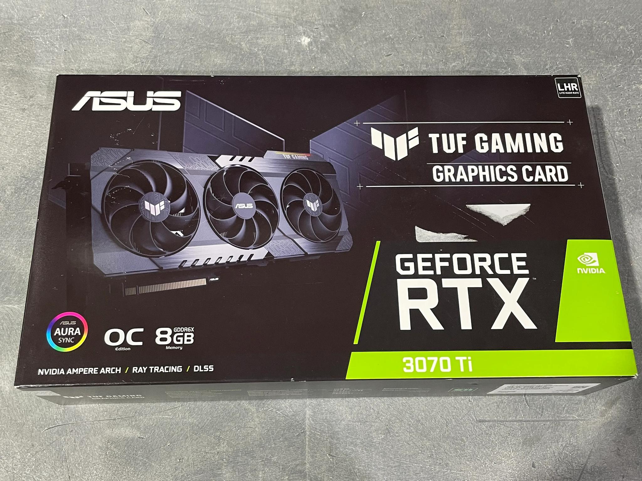 Asus RTX 3070 Ti TUF OC - PN#TUF-RTX3070TI-O8G-V2-GAMING
