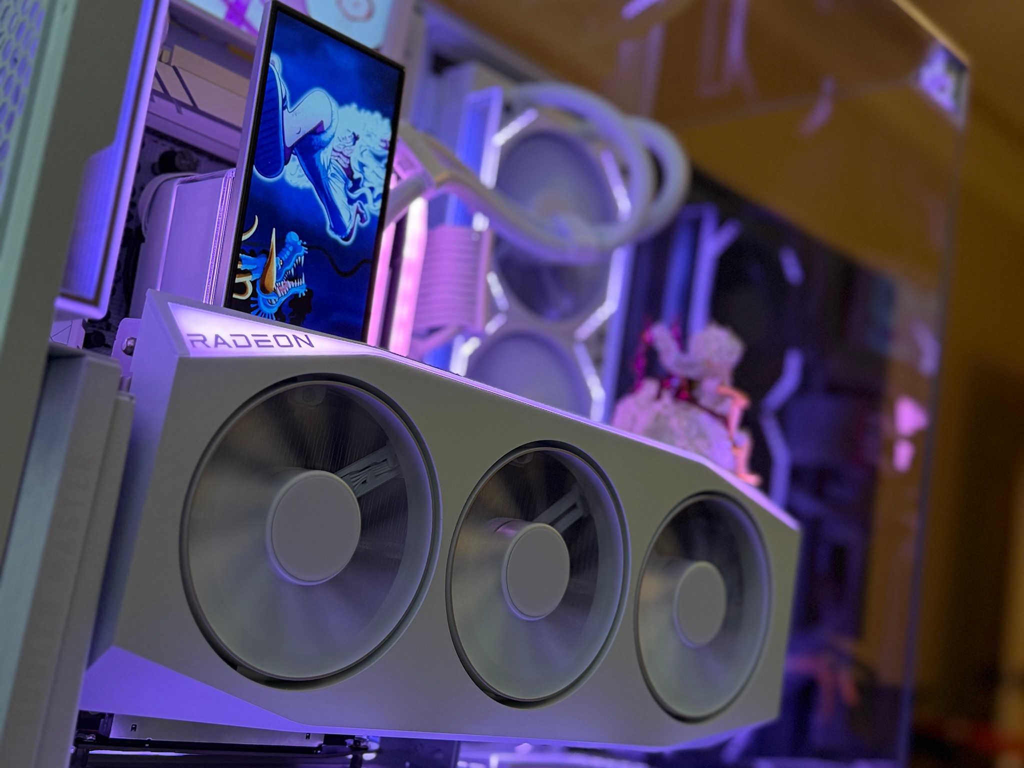 🔥 Luffy Gear 5 White 4K Gaming PC – 9800X3D + RX 9070 XT 🔥