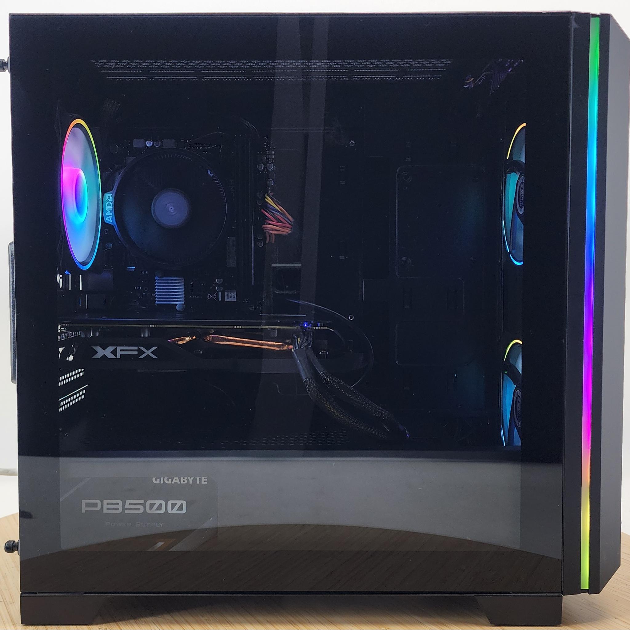 Gaming PC Ryzen 3 4100 16GB RAM 500GB SSD RX 580 8GB Windows 11 Computer