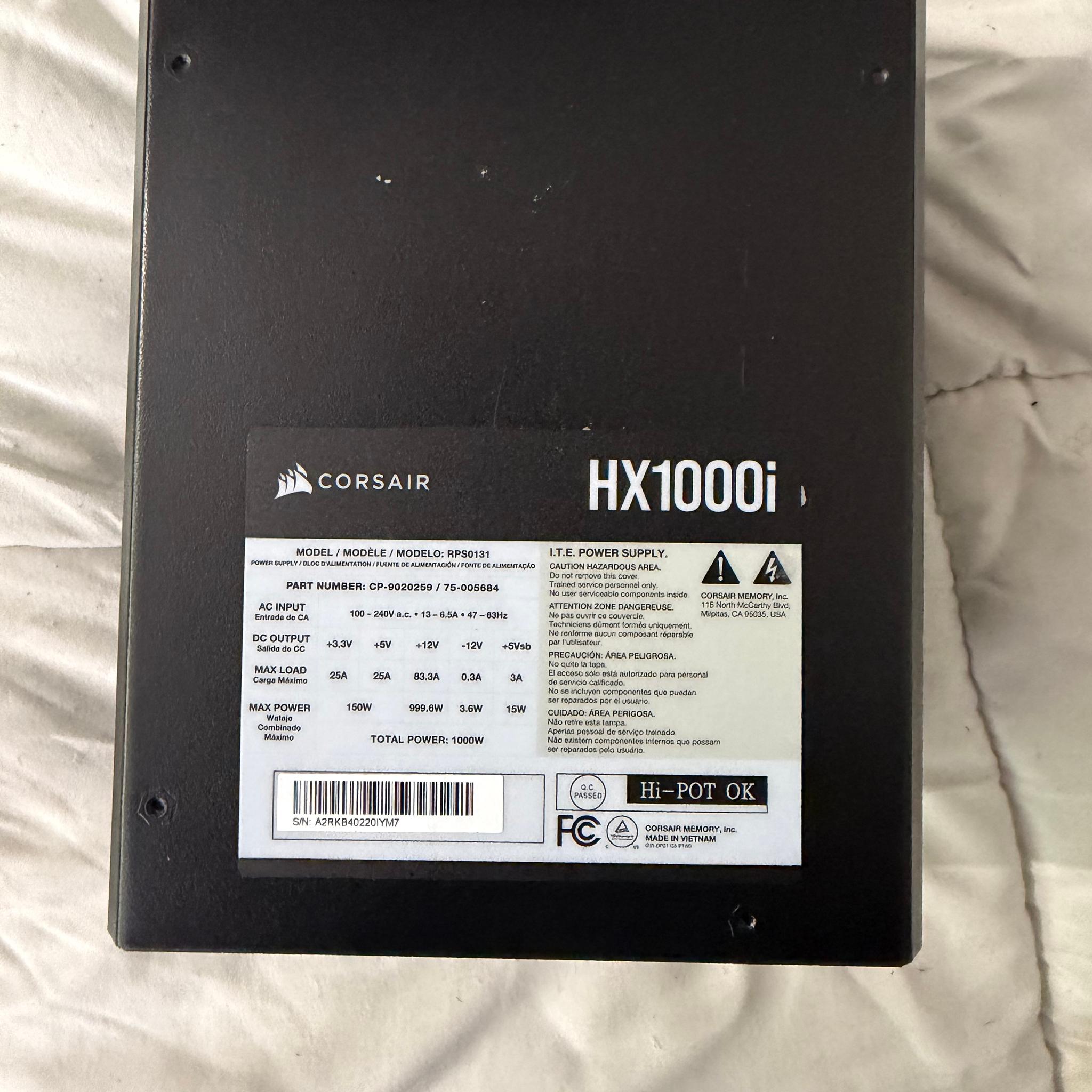 Corsair hx1000i 2024 model