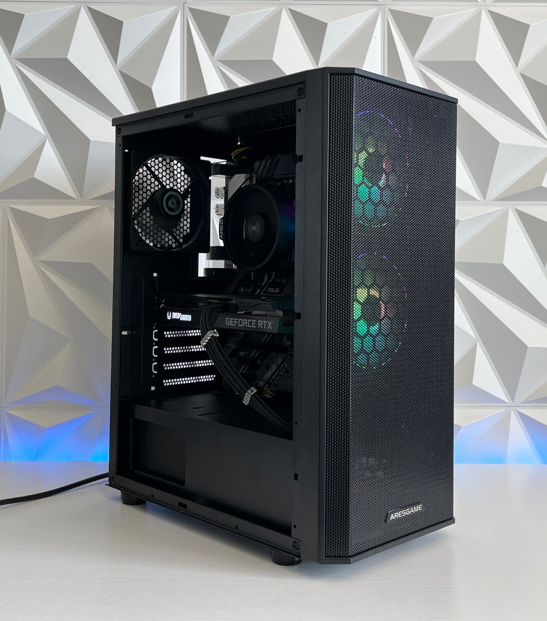 ゲーミングpc Ryzen5 3600x rtx3060 RTX 3060 Ti 8GB, Ryzen 5 3600X, 16GB RAM | Black RGB Gaming