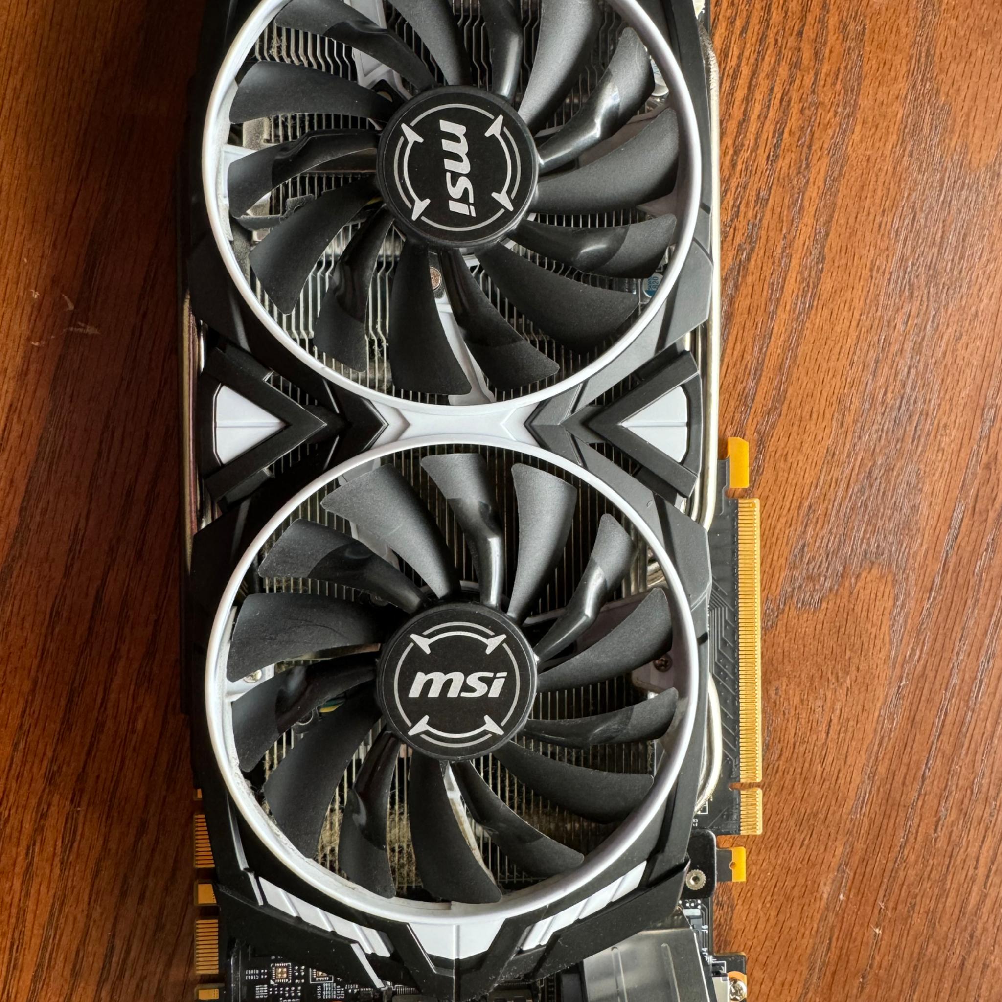 MSI GTX 1080Ti Armor 11 GB OC Graphics Card Zero Frozr 4-Display Output