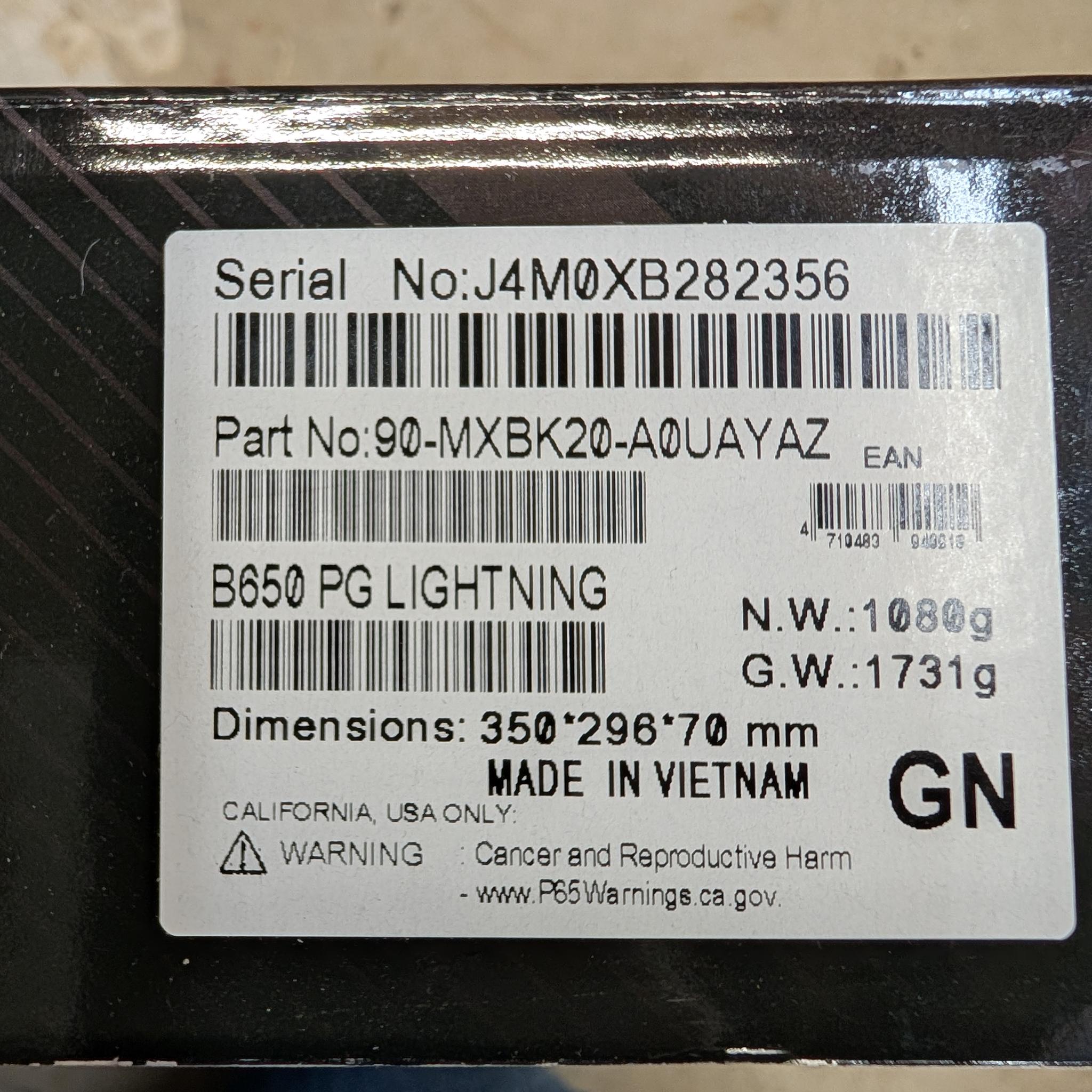 ASRock B650 PG Lightning AM5 ATX AMD Motherboard