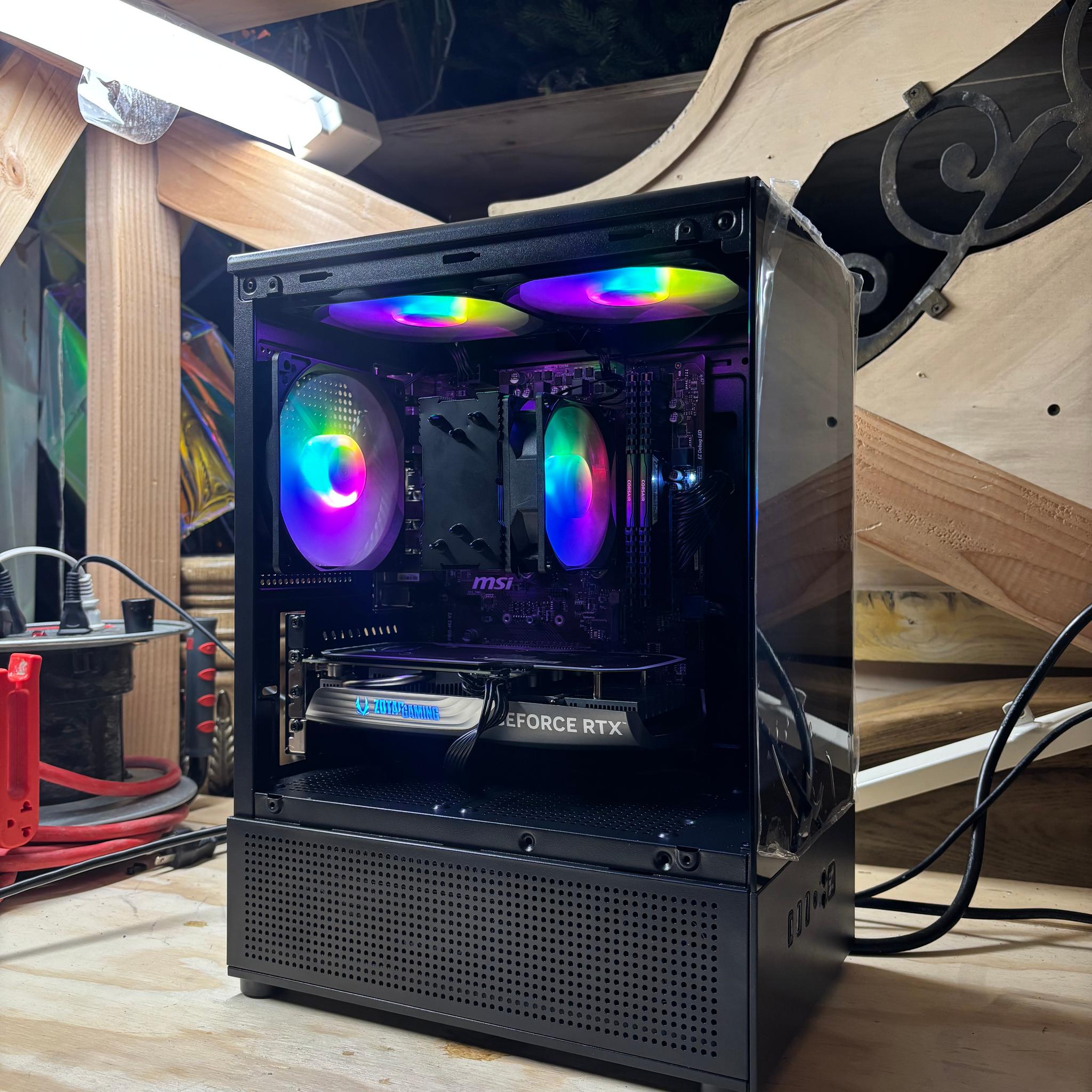 GeForce RTX 4060 Custom Gaming PC - Ryzen 5 5600X, 16GB RAM, 1TB SSD