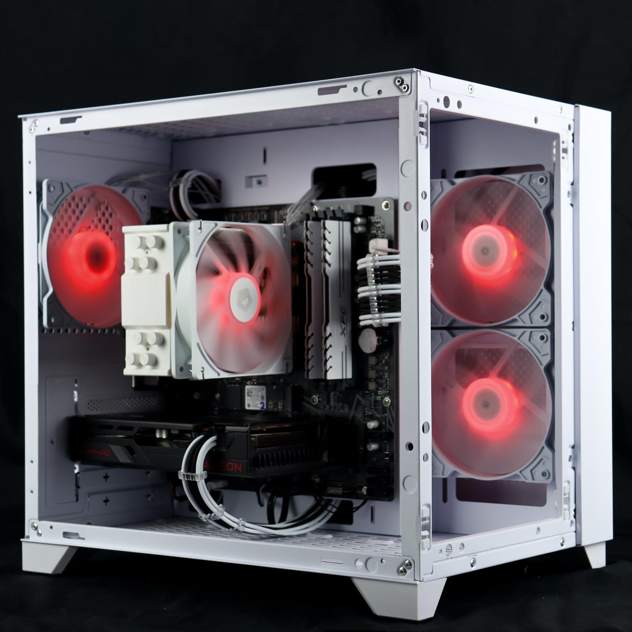🧊❄️🧊 White Gaming PC – RX 6600 8G , Ryzen 7 2700X, 16GB RAM, 500GB SSD - WiFi, BlueTooth 🧊❄️🧊