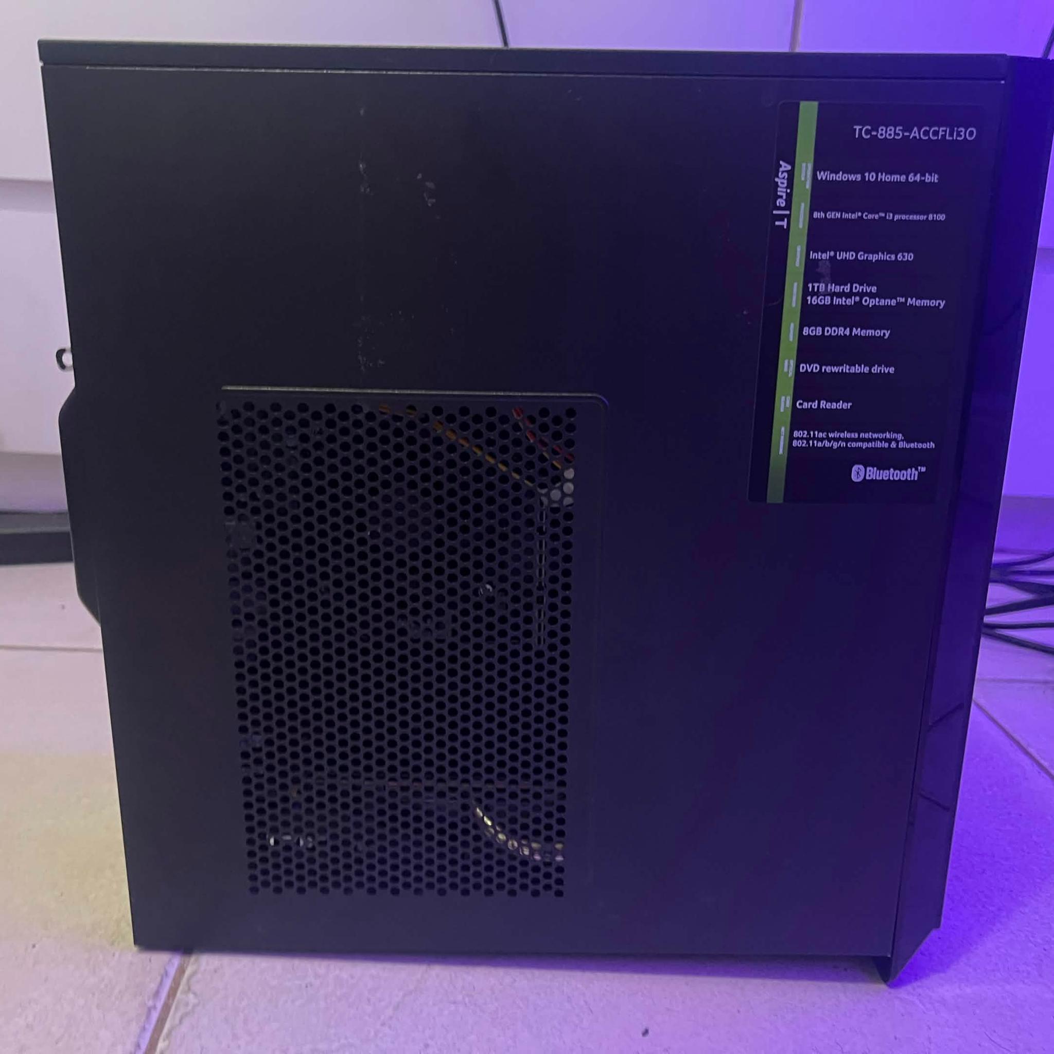 Acer Aspire TC-885-ACCFLi30 Office PC i3 8100, GTX 970, 4GB DDR4, 320GB HDD, Windows 10