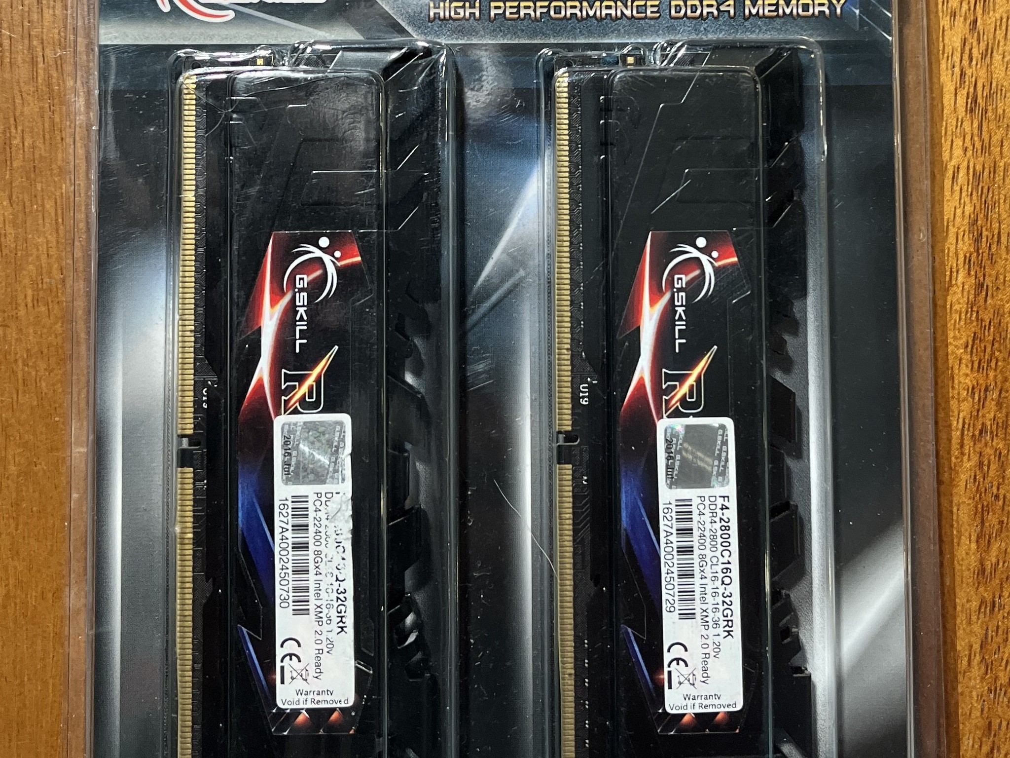 Ripjaws 32GB Kit (4X8GB) PC4-22400 DDR4-2800MHz Desktop RAM F4-2800C16Q-32GRK