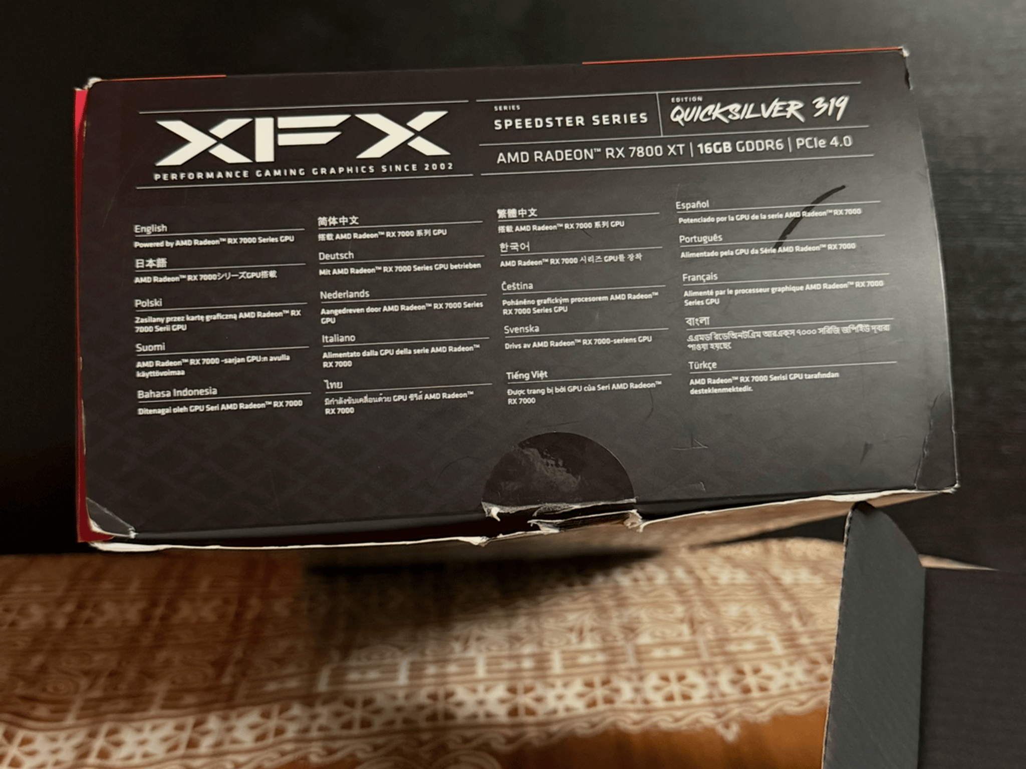 XFX Speedster QICK 319 Core Radeon RX 7800 XT