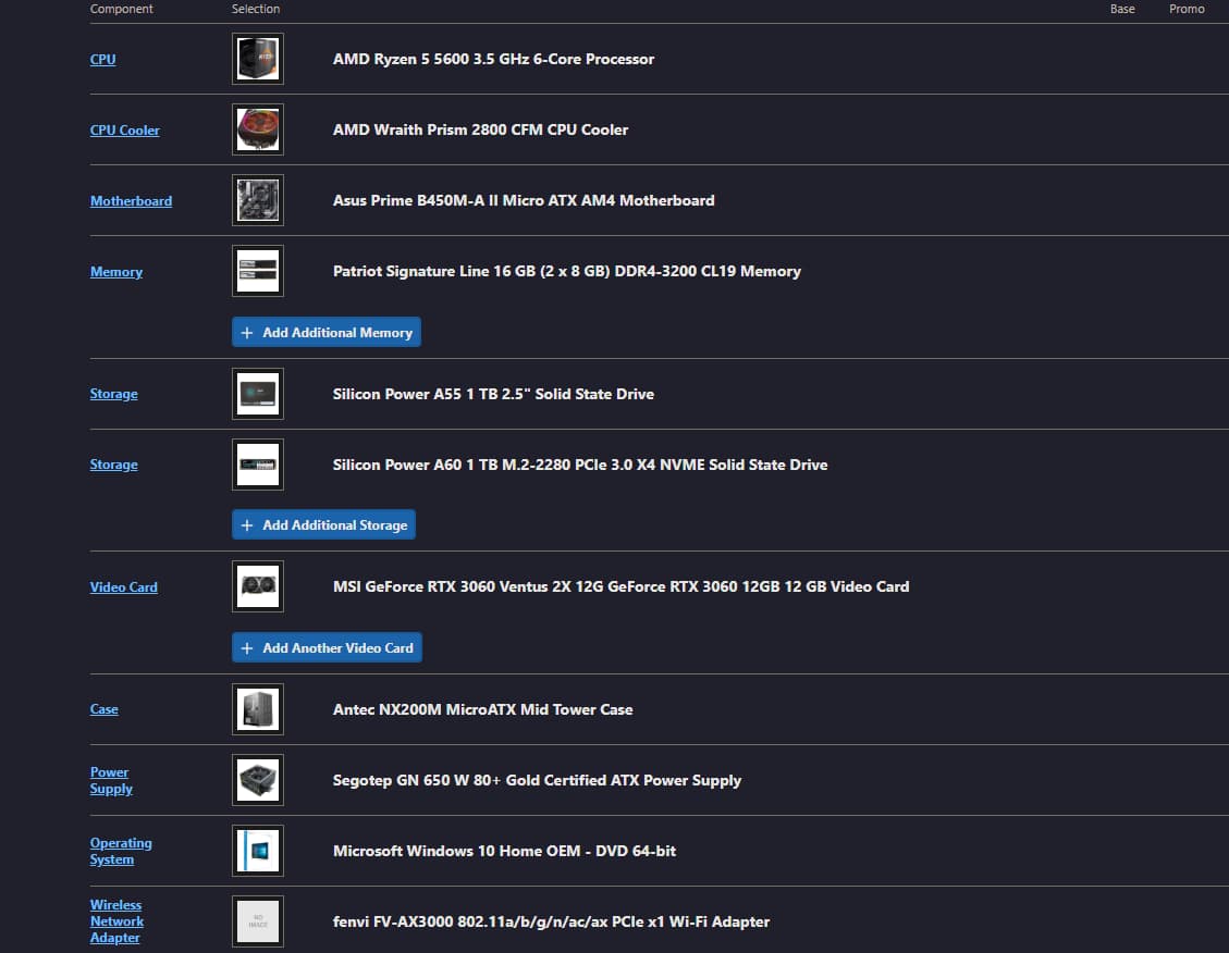 RYZEN 5 5600 + RTX 3060 Budget Baller PC For 1080p High/Ultra Gaming!