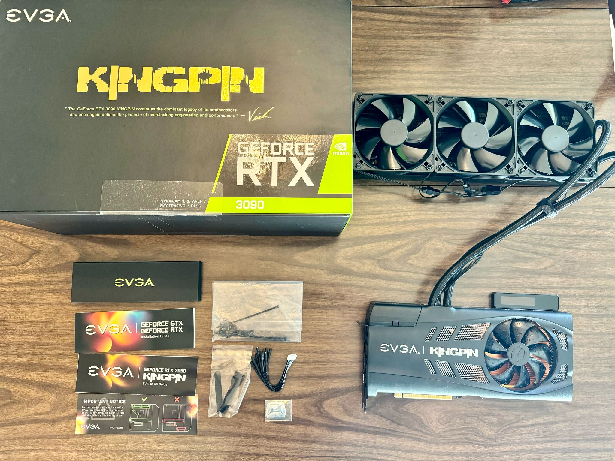 EVGA 3090 KINGPIN HYBRID 24GB GPU - Excellent Condition - Includes Warranty