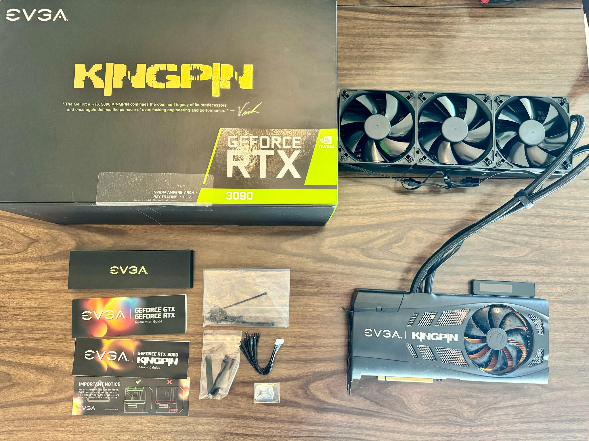 EVGA 3090 KINGPIN HYBRID 24GB GPU - Excellent Condition - Includes Warranty