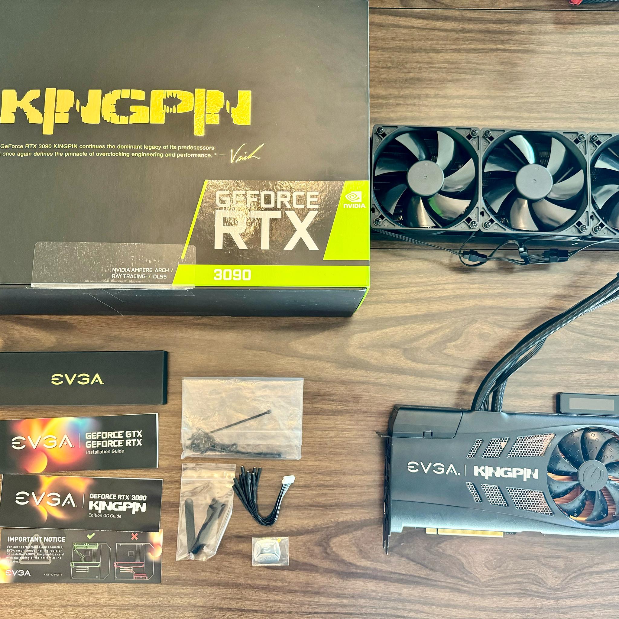 EVGA 3090 KINGPIN HYBRID 24GB GPU - Excellent Condition - Includes Warranty