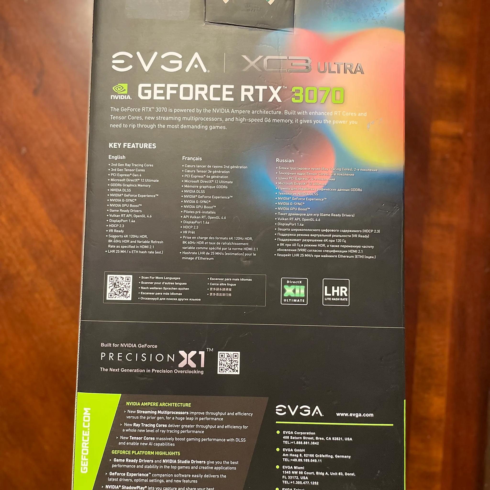 EVGA RTX 3070 XC3 ULTRA - Used, Good