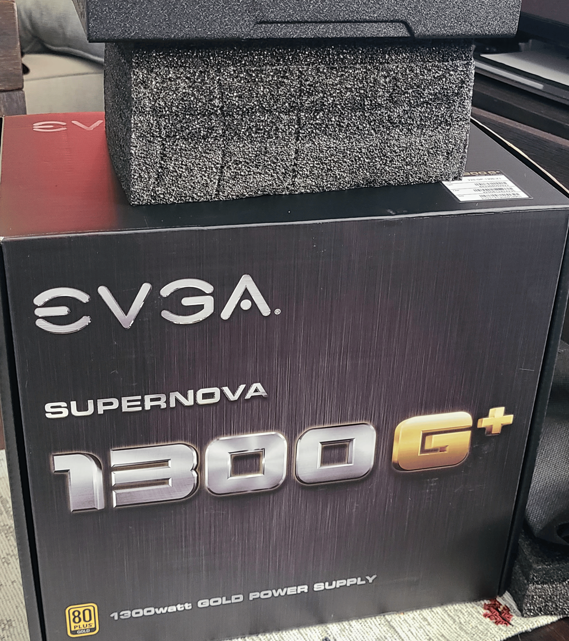 EVGA SuperNOVA 1300 G+, 80+ GOLD 1300W, Fully Modular.