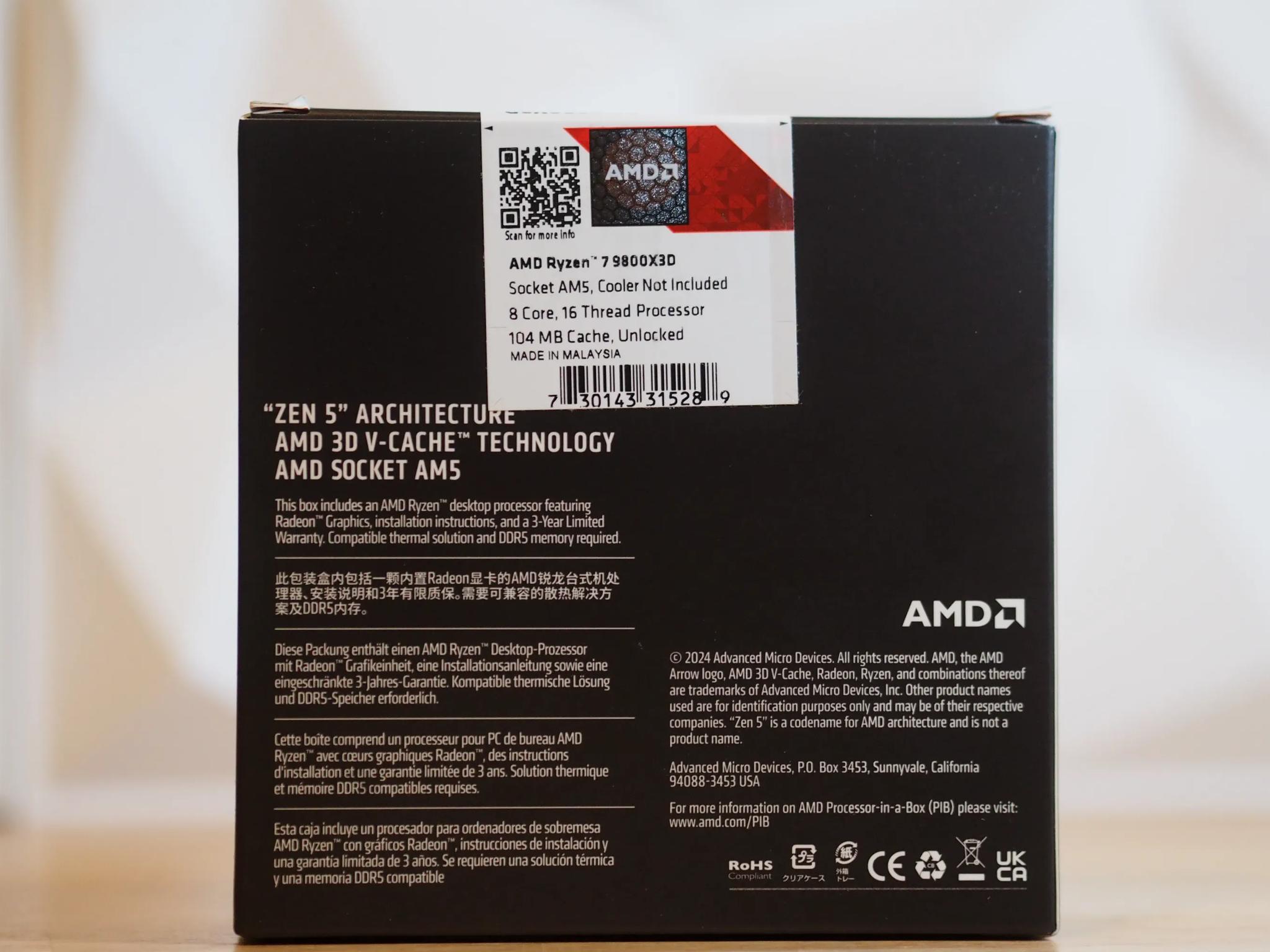 9800x3d Ryzen 7 Processor