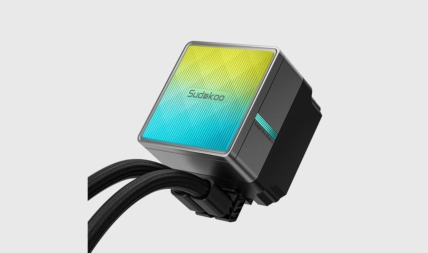 SUDOKOO NEXAURA 360 Black Liquid AIO CPU Cooler ARGB diamond glow