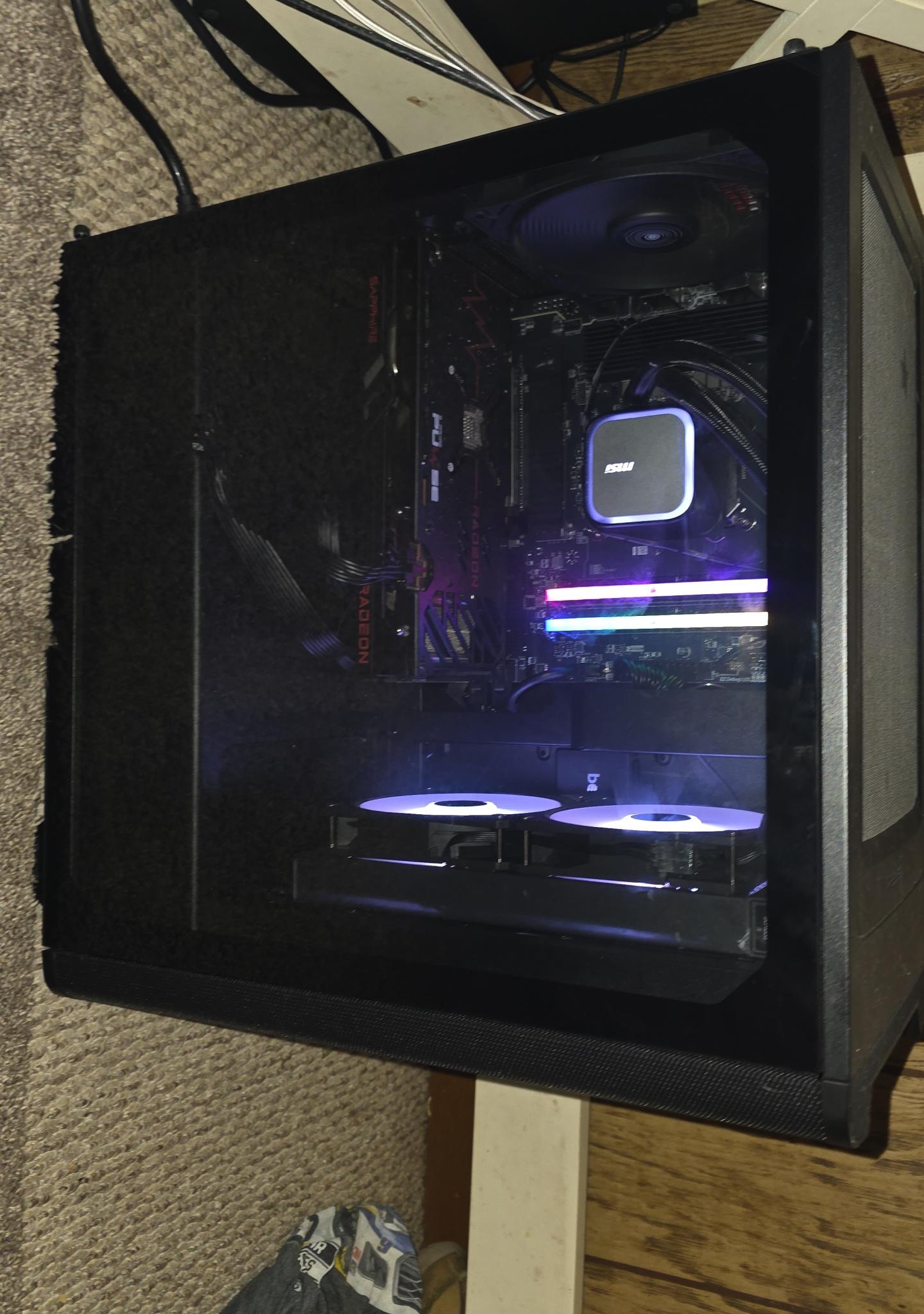 Radeon RX 6600 XT Custom Gaming PC - Ryzen 5 9600X, 32GB RAM, 1TB NVMe SSD