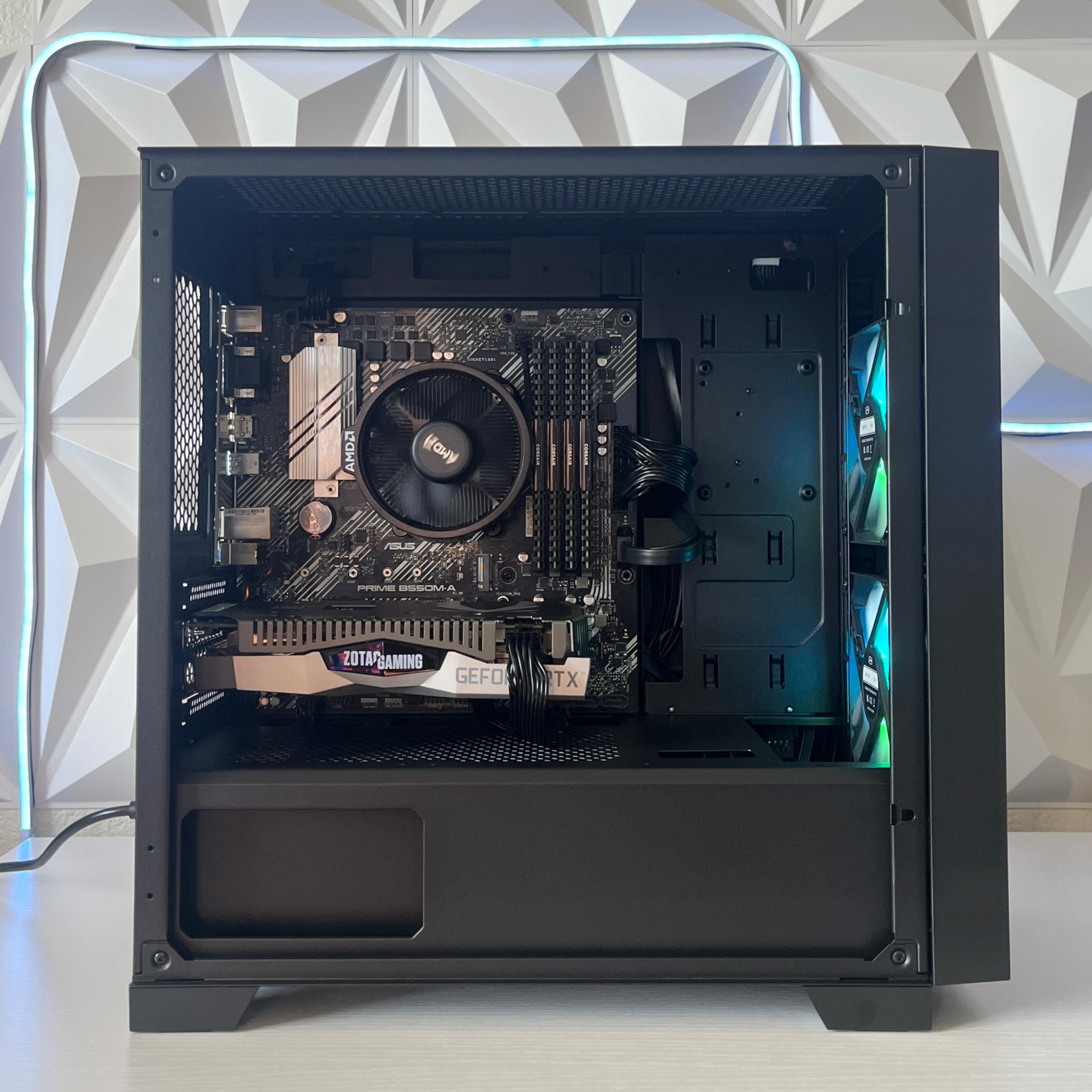 RTX 2060 SUPER 8GB, Ryzen 7 2700X, 16GB RAM | Black RGB Gaming Computer/PC