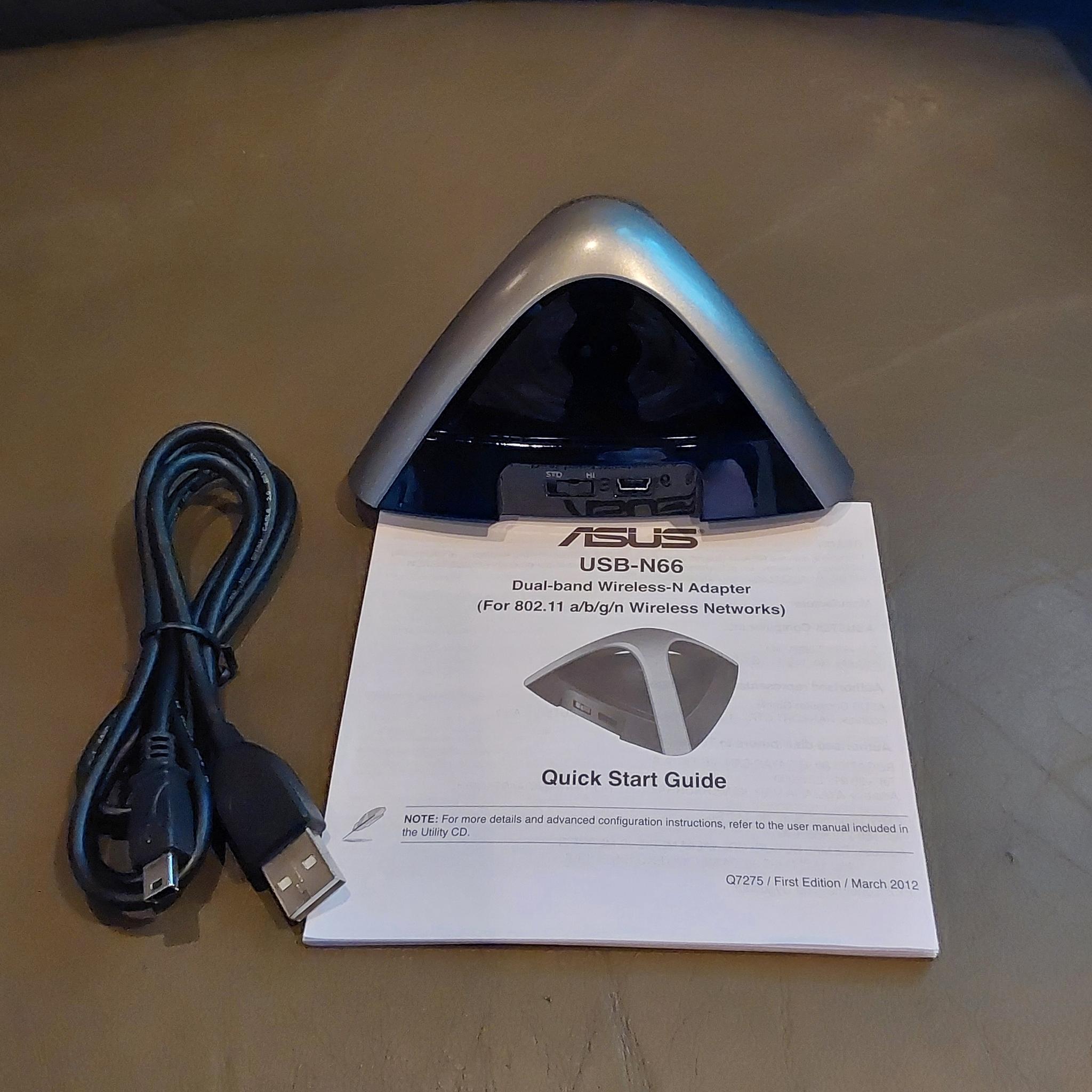 ASUS USB-N66 Dual-band N900 WiFi USB Wireless Adapter
