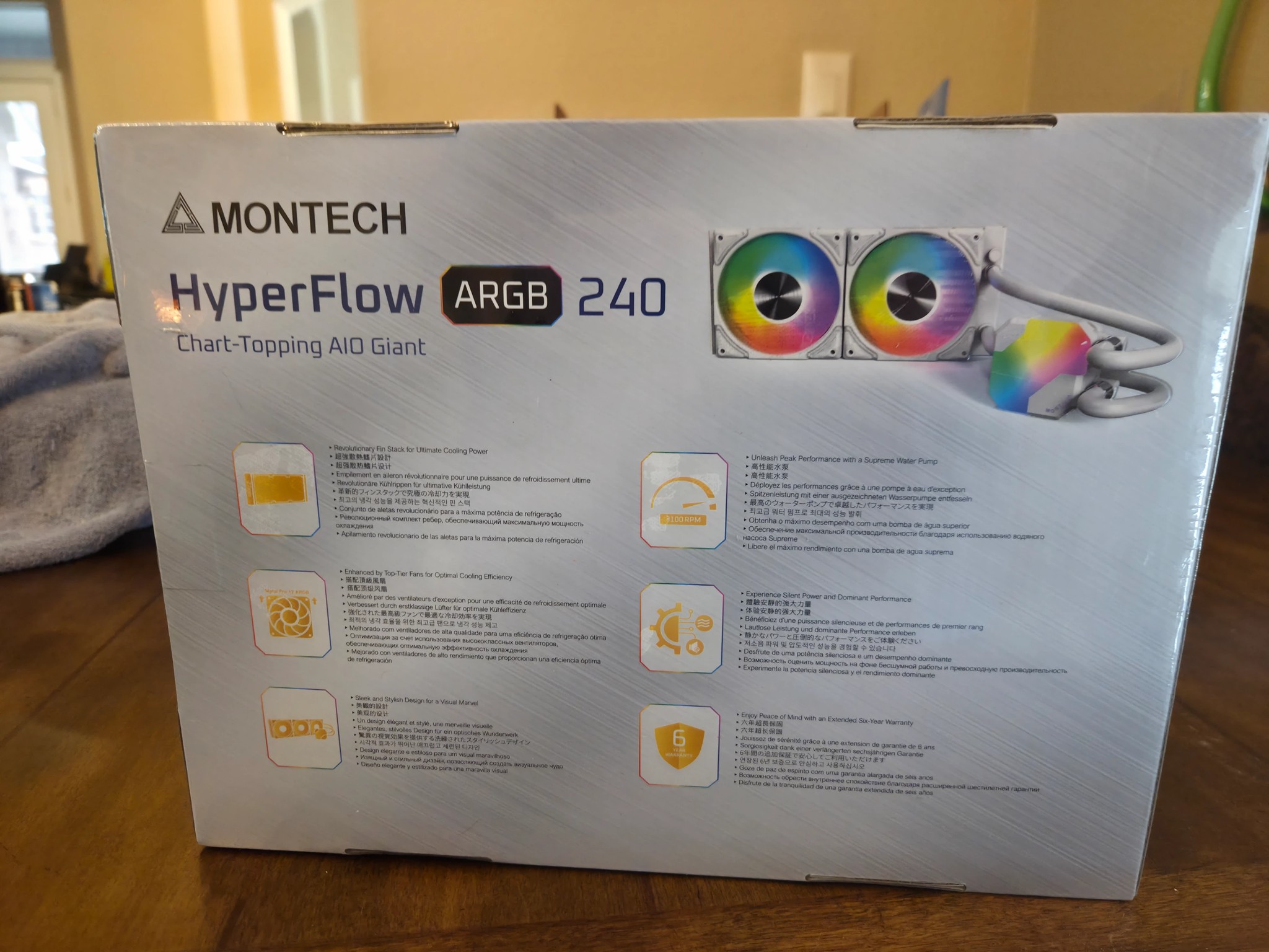Montech Hyperflow 240 ARGB WHITE! BNIB!
