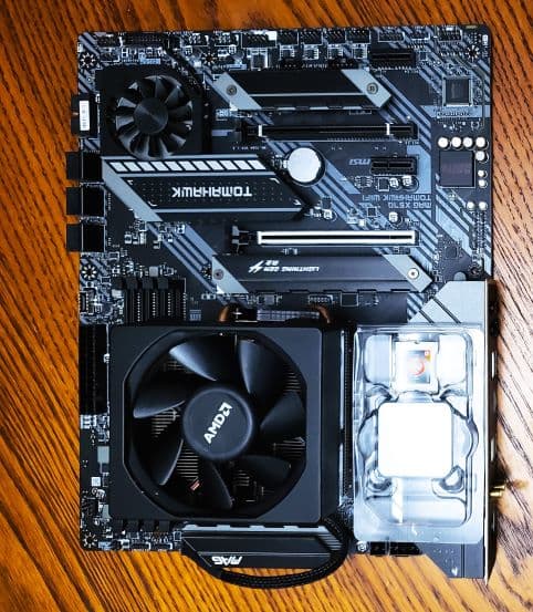 Pre-owned AMD Ryzen 9 5950X, MSI X570 Tomahawk MB, HeatSink, 512GB PCIe Gen3x4 M.2 SSD, 32GB Memory