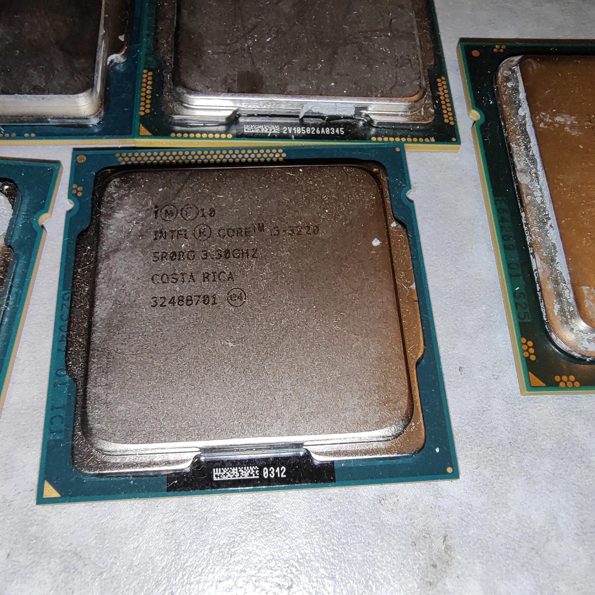 Intel CPU lot. 2x i3 3rd gen, 2x Xeon, 1x pentium