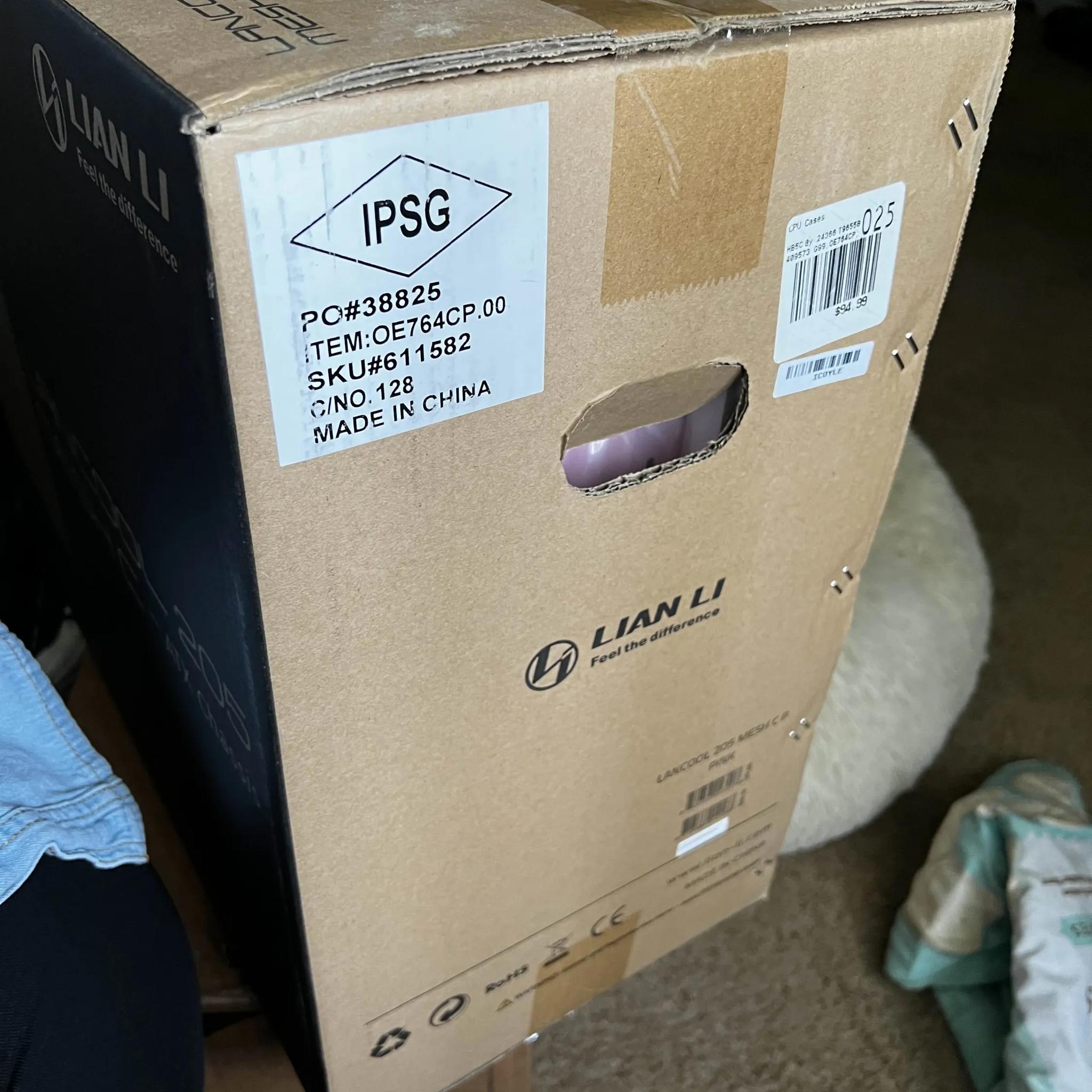 Lian Li Lancool 205 Mesh Type C Tempered Glass ATX Mid-Tower Computer Case - Pink