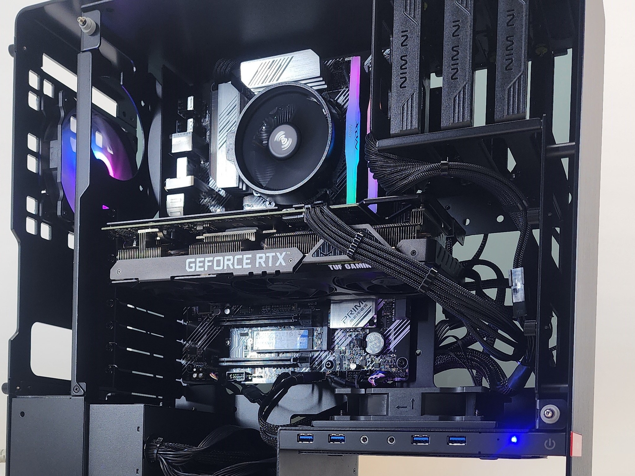 Gaming PC Ryzen 7 5700G 16GB RAM 500GB SSD RTX 3060 Ti 8GB Windows 11 Computer