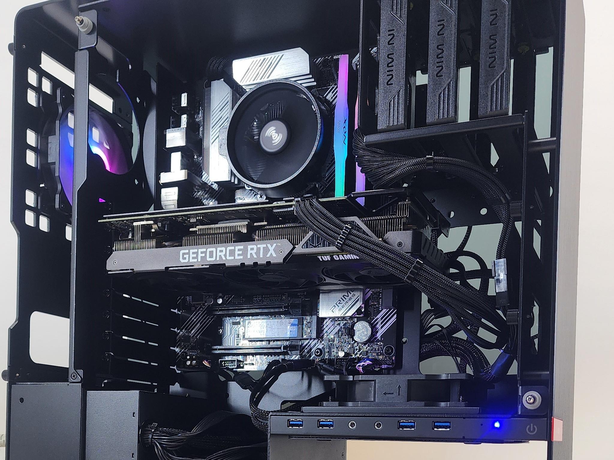 Gaming PC Ryzen 7 5700G 16GB RAM 500GB SSD RTX 3060 Ti 8GB Windows 11 Computer