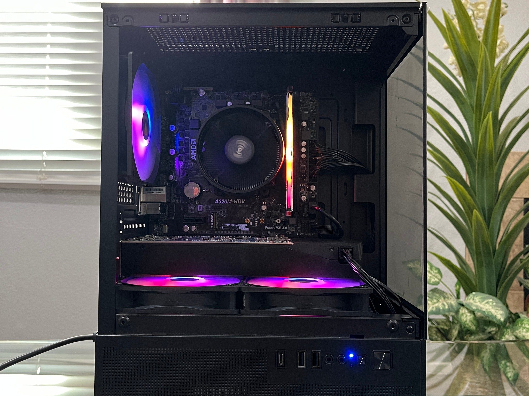 GTX 1060 6GB, Ryzen 5 2600, 8GB RAM | Black RGB Gaming Computer/PC
