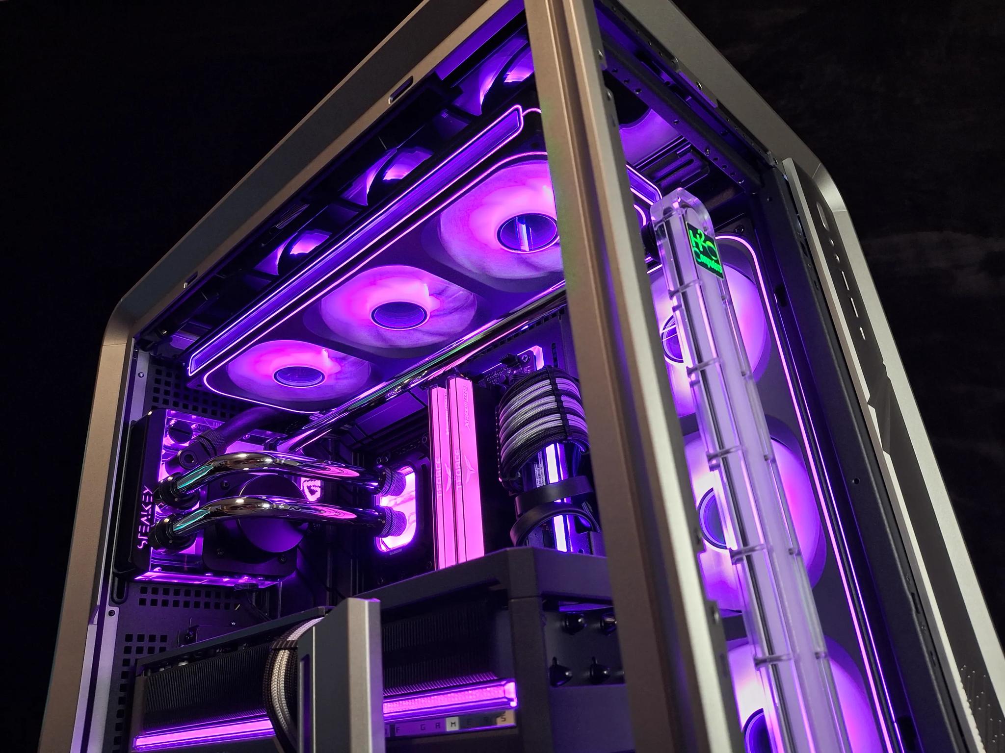 Custom Liquid-Cooled AMD Ryzen 7 9800X3D, Asus Astral OC RTX 5080, 32GB DDR5, 2TB SSD, 1000w