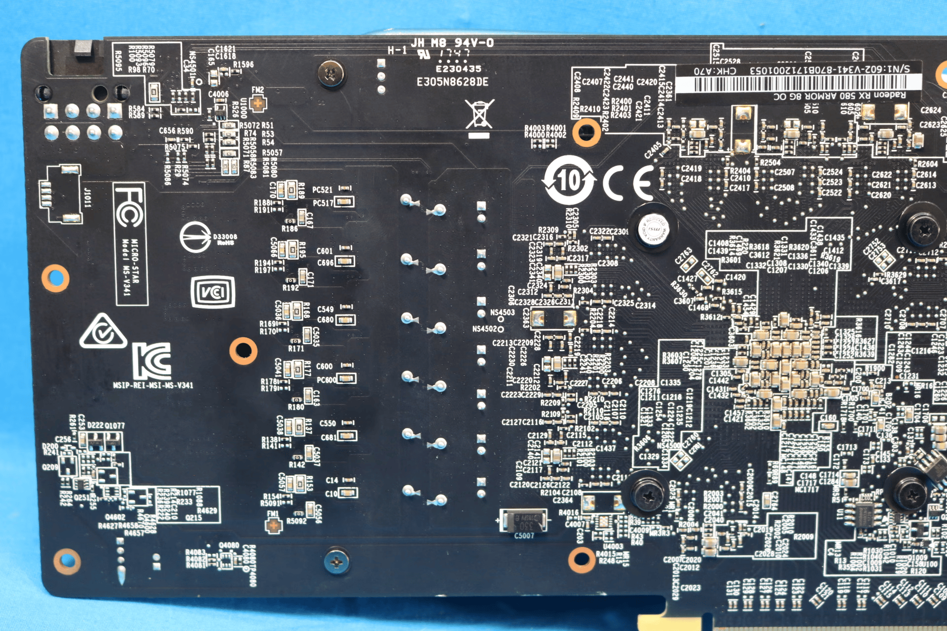 MSI AMD Radeon RX 580 ARMOR 8G OC GDDR5 PCIe 3.0 x16 Desktop GPU