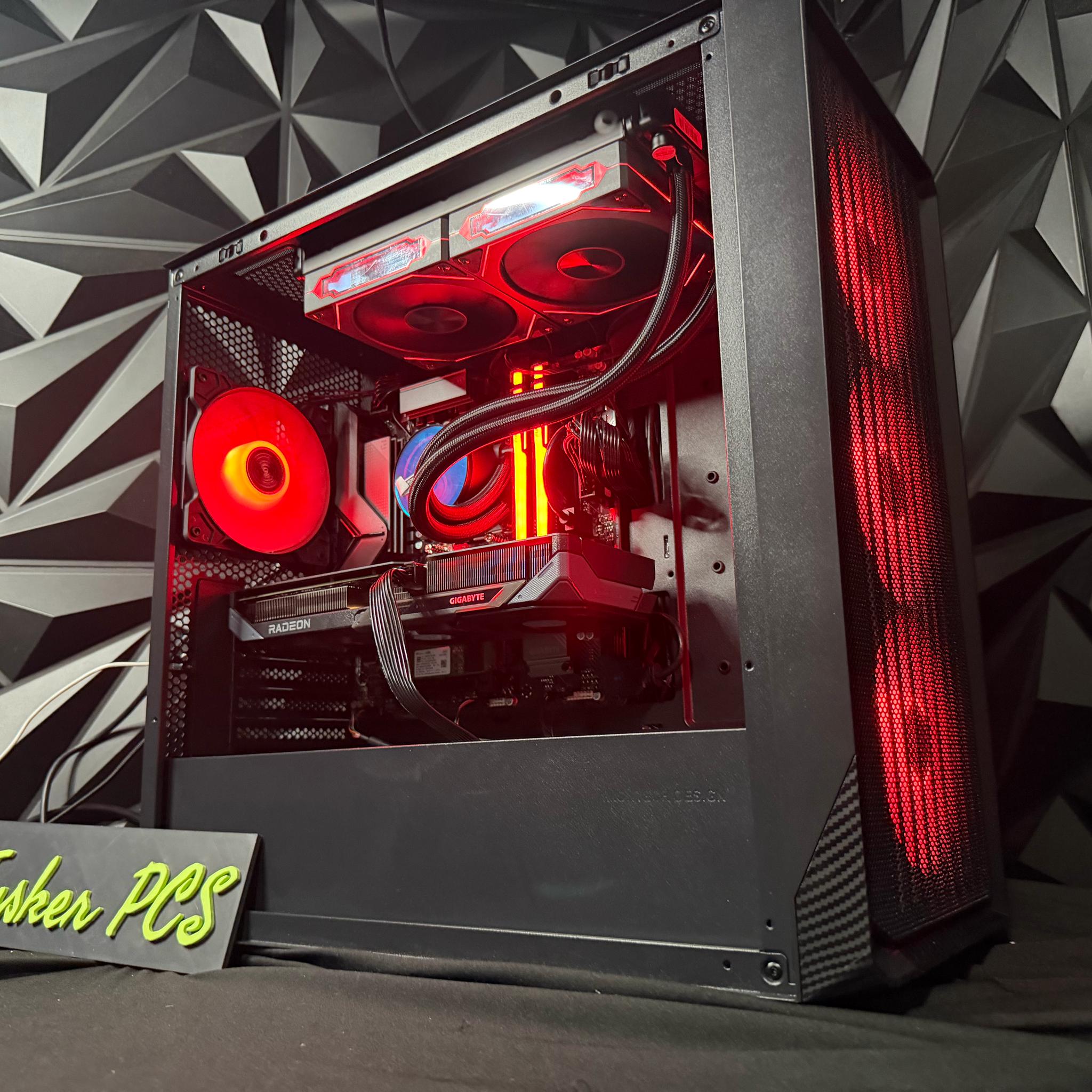 ⛈️🖤 DARK & STORMY 🖤⛈️ Ryzen 5 7600X| RX 9060XT| 16 GB RGB DDR5| 1.25 TB NVMe| 650W PSU