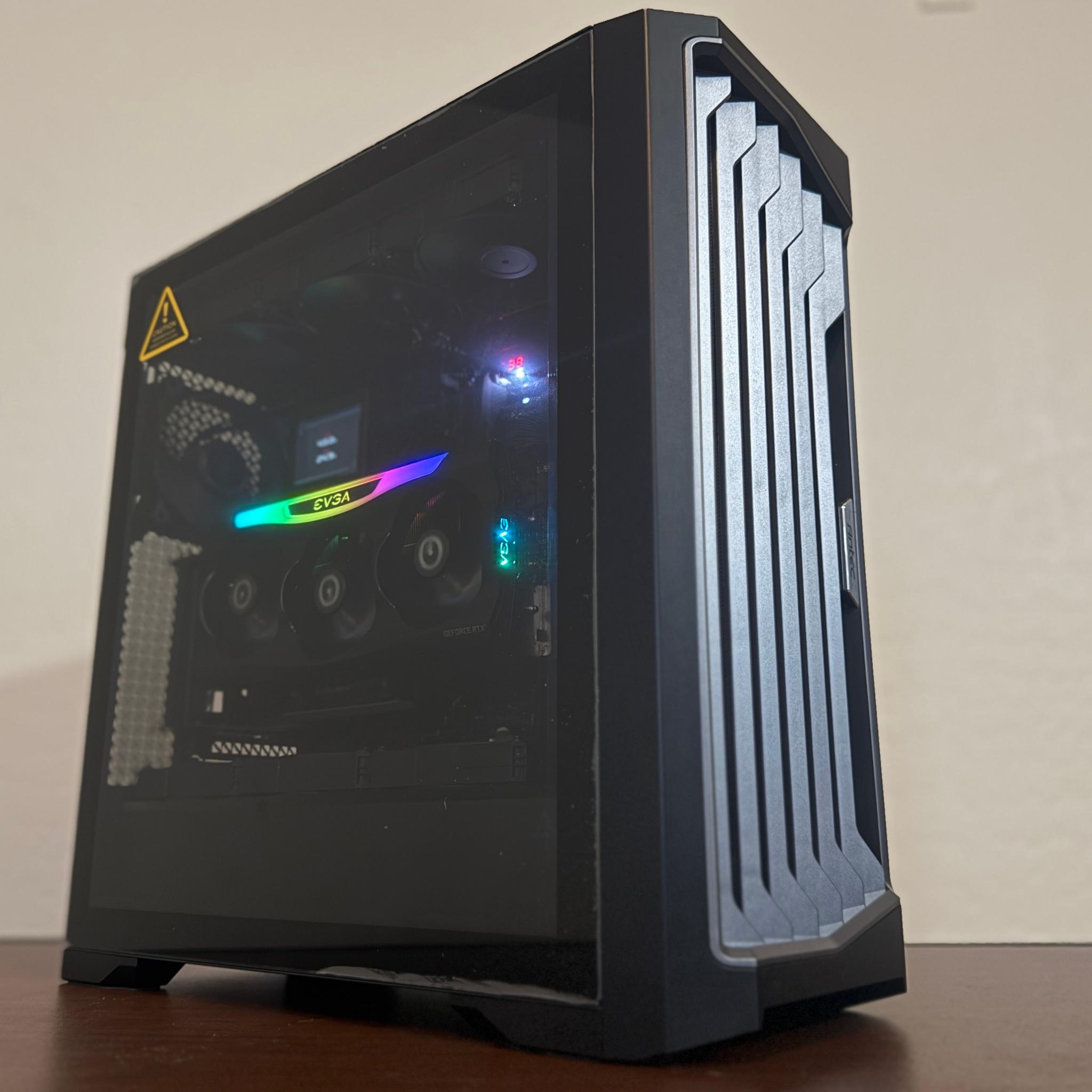 The Dark Sentinel – RTX 3090 Ti | 9950X | 64GB RAM | 4TB NVMe | 1000W Gold | AI & Creator Fortress