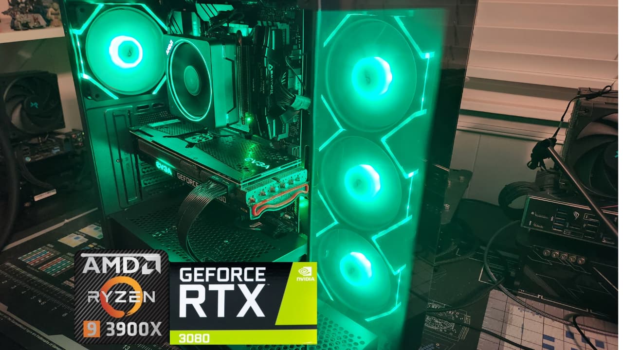 The Green machine II RTX 3080/ Ryzen 9 3900x! 1440P gaming/streaming BEAST!!!