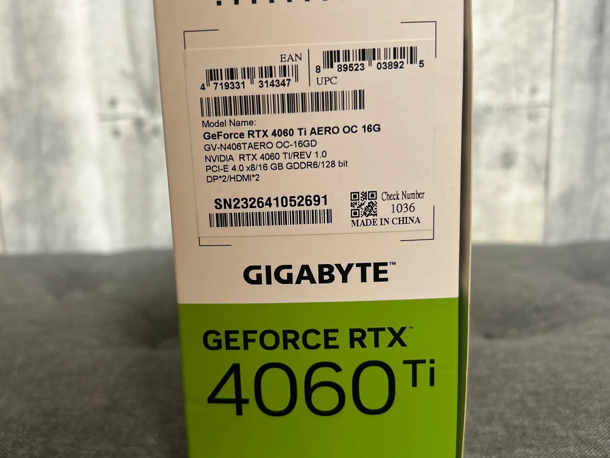 Lightly used Gigabyte RTX 4060 TI! Upgraded and just looking to sell it.