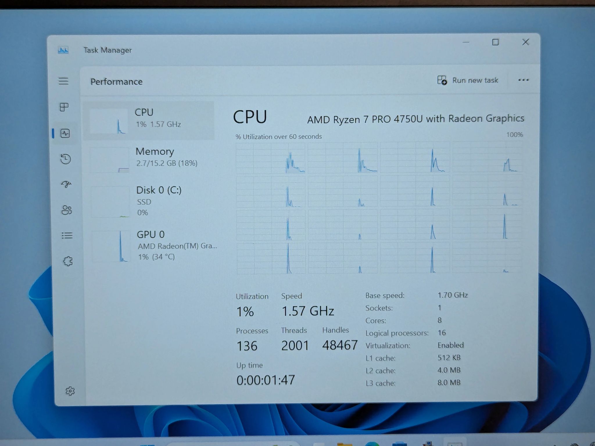ThinkPad T14s Gen 1 AMD | Ryzen 7 8-Core, 16GB, 500GB | Grade B+