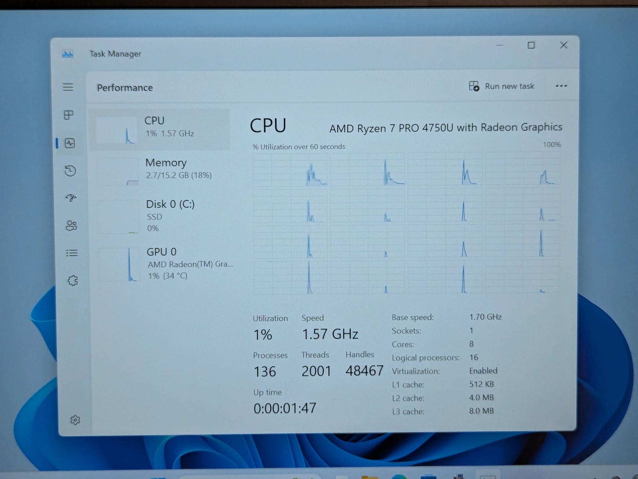 ThinkPad T14s Gen 1 AMD | Ryzen 7 8-Core, 16GB, 500GB | Grade B+