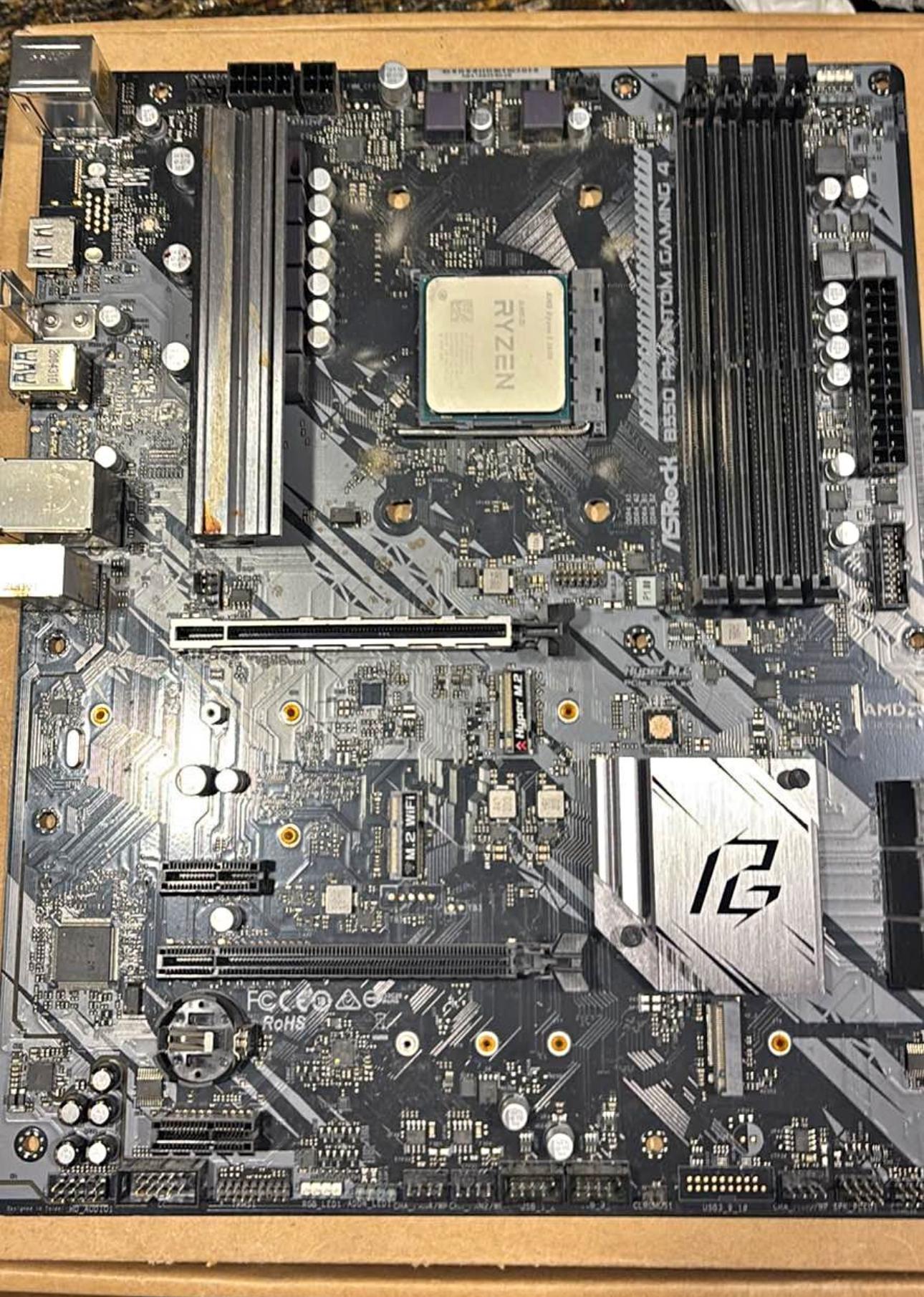ASRock B550 Phantom Mobo + Ryzen 5 3600 Combo