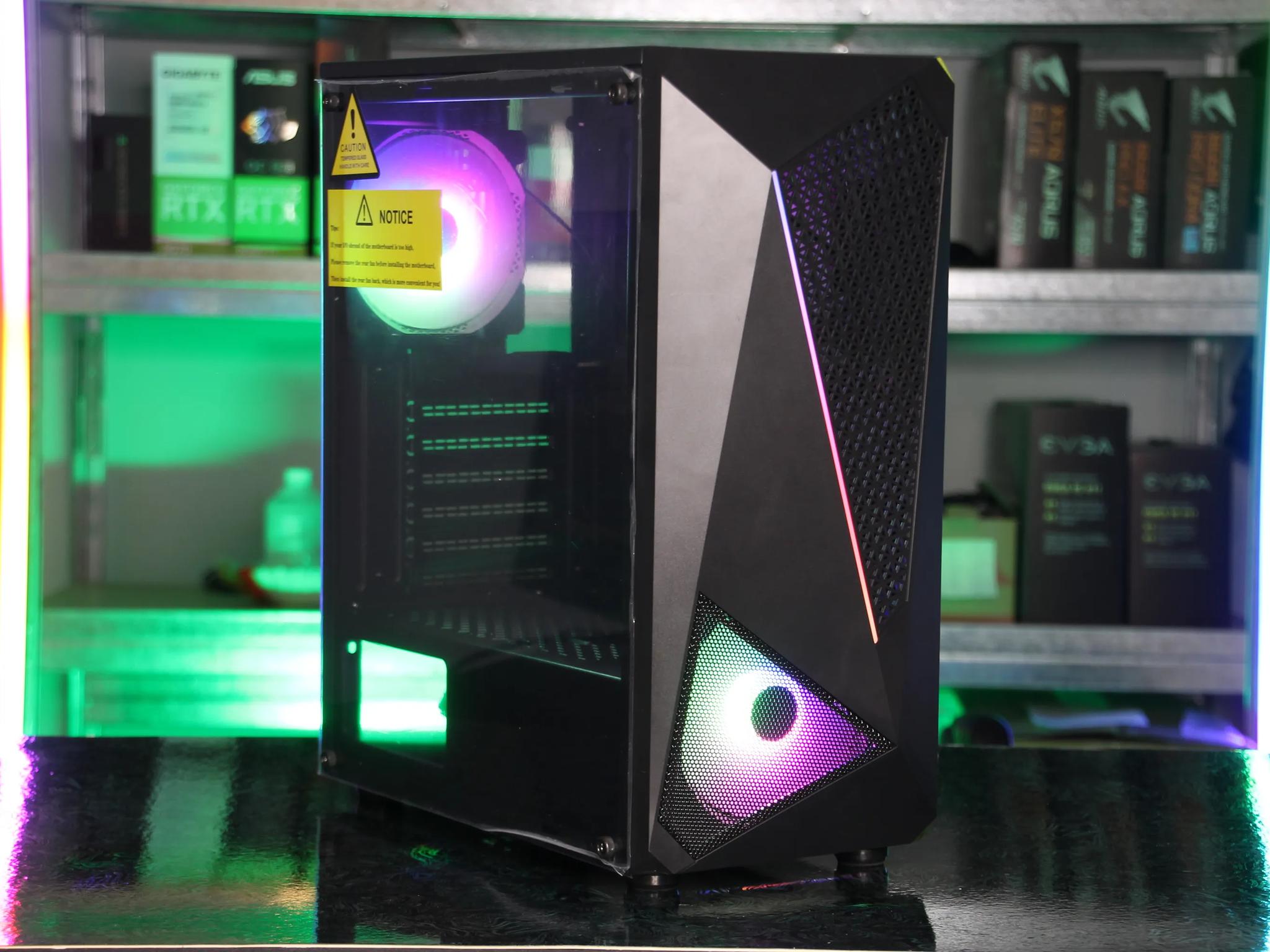 MOROVOL 704 ATX RGB PC Case (Black)