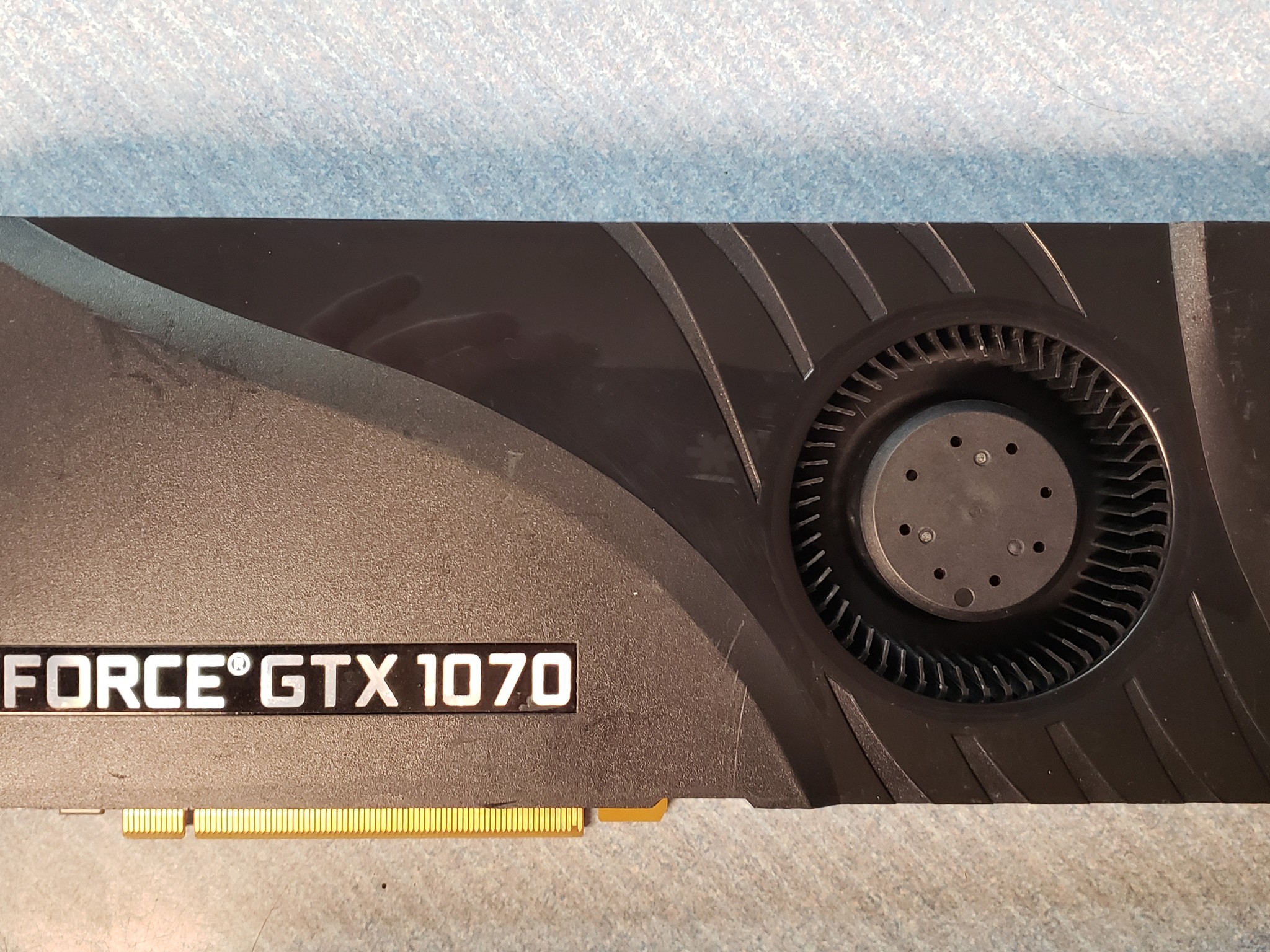 PNY GTX 1070 graphics card.