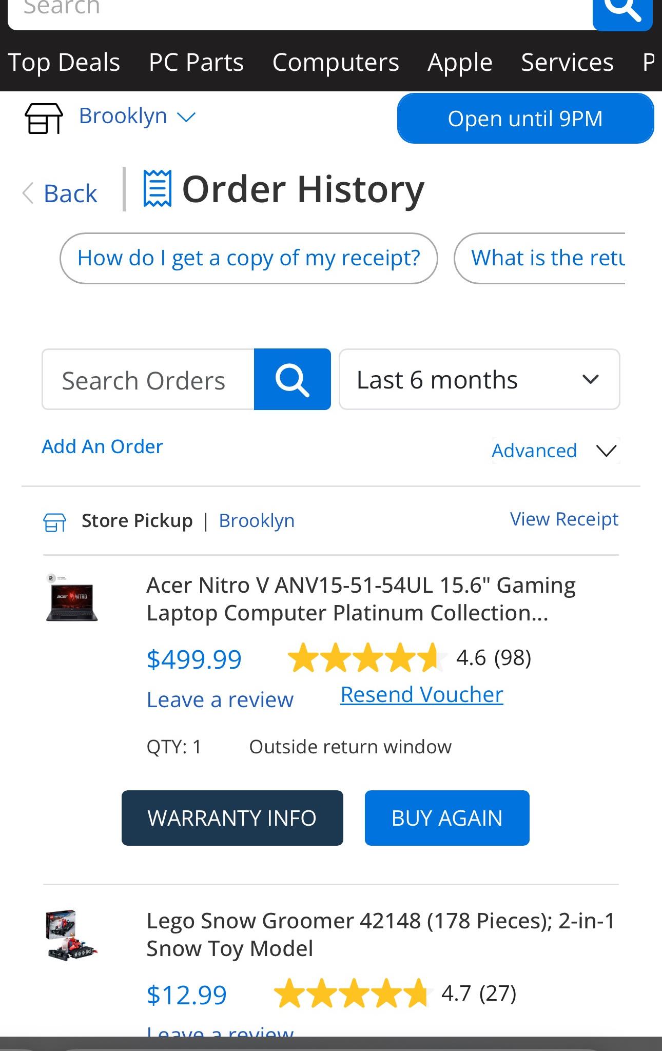 LIKE NEW Acer Nitro V 15.6" i5 13th RTX 3050