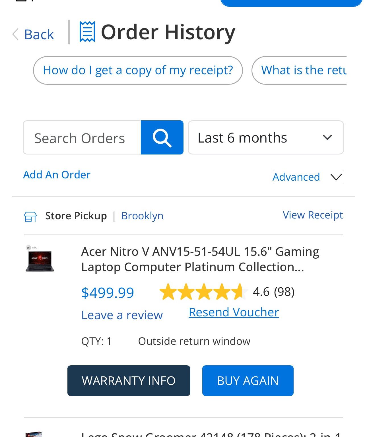 LIKE NEW Acer Nitro V 15.6" i5 13th RTX 3050