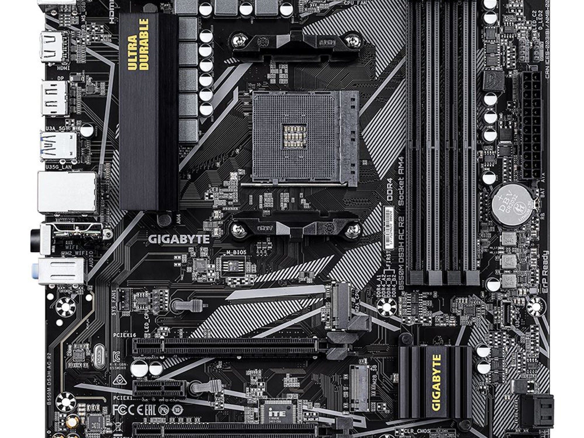 Gigabyte B550M DS3H AC R2 AMD AM4 microATX Wifi Motherboard