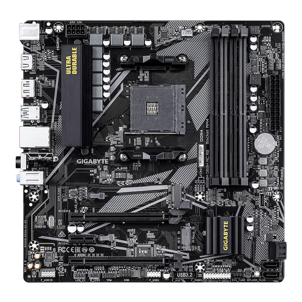 Gigabyte B550M DS3H AC R2 AMD AM4 microATX Wifi Motherboard