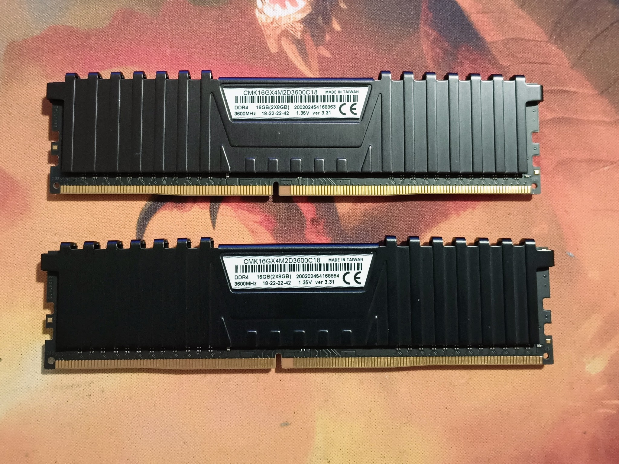 Corsair Vengeance LPX 16GB (2x8GB) DDR4 3600 MHz cl18 CMK16GX4M2D3600C18