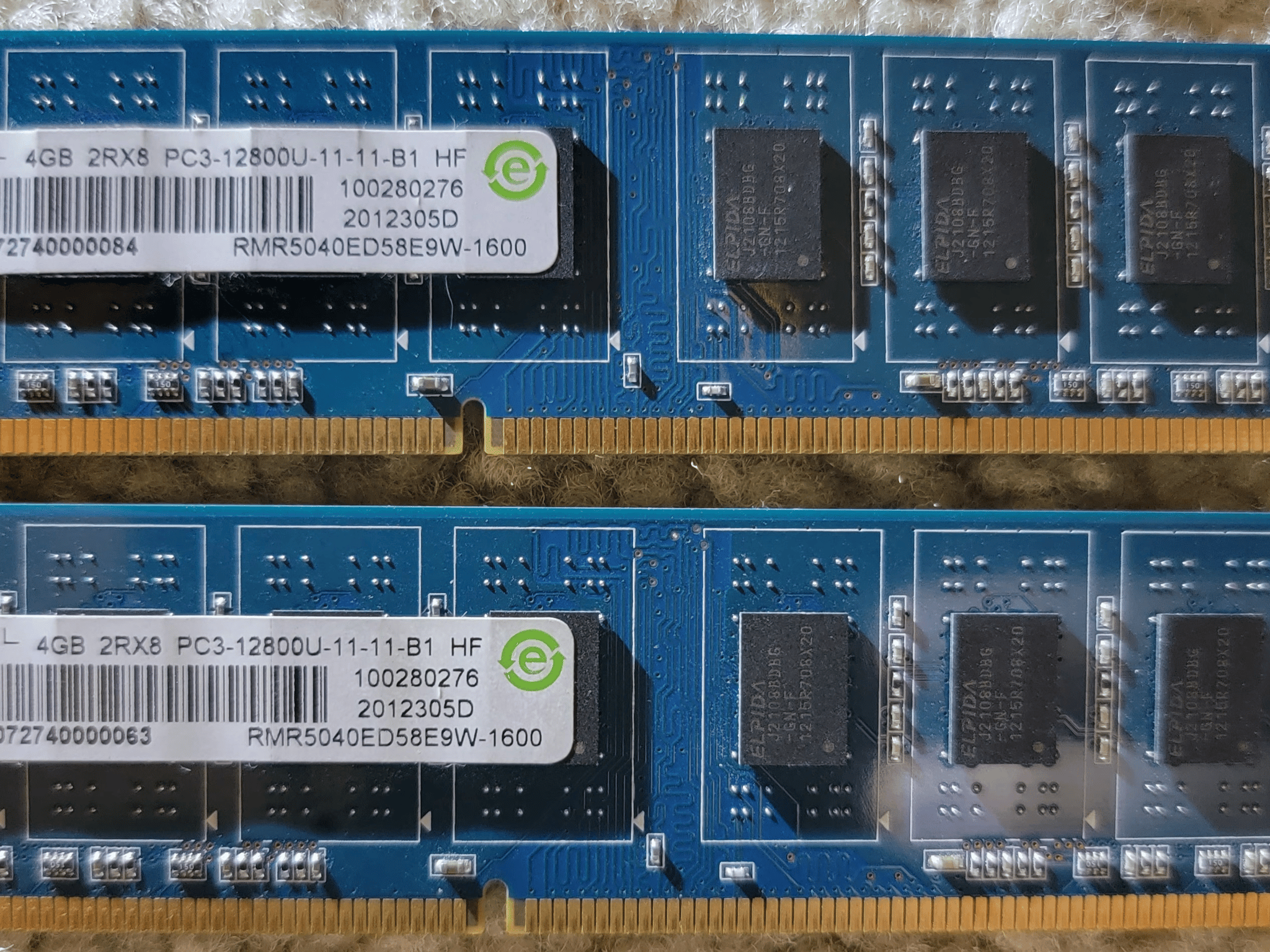 Ramaxel 8GB (2x4) DDR3 1600Mhz DIMMs Great Condition