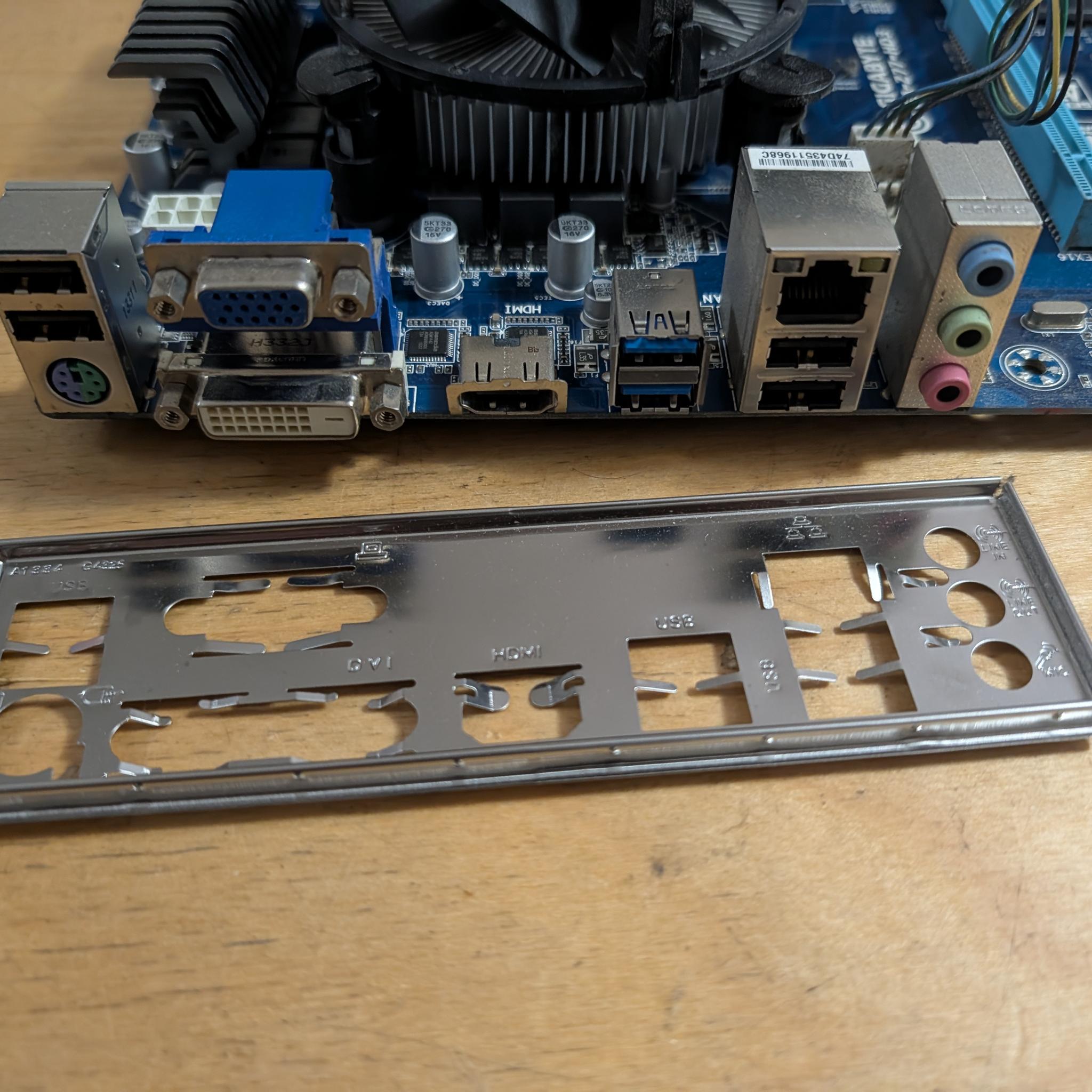 I7 3770 + Z77 motherboard + 16GB DDR3 + GT210 1GB