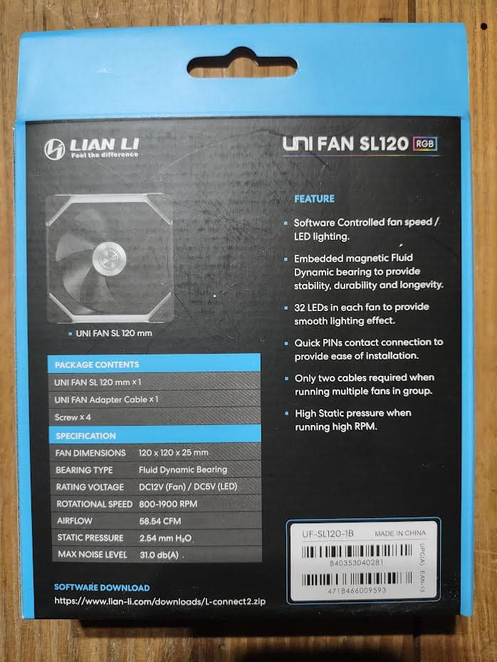 Lian Li UNI Fan SL120 Black