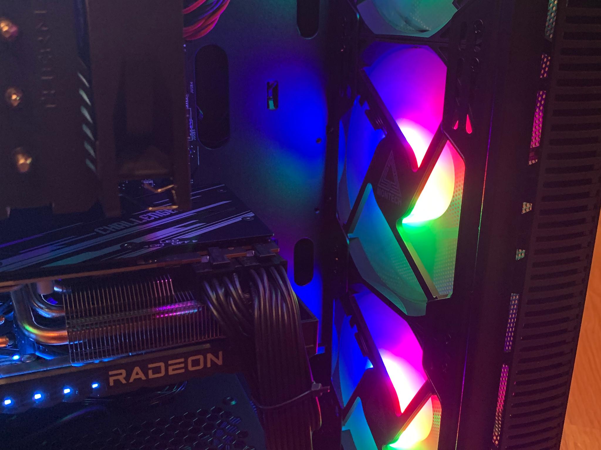 NEW i5 12600KF RX 7800XT MID-RANGE CUSTOM GAMING PC 16GB RAM RGB LIGHTS 1TB SSD WINDOWS 10 WIFI